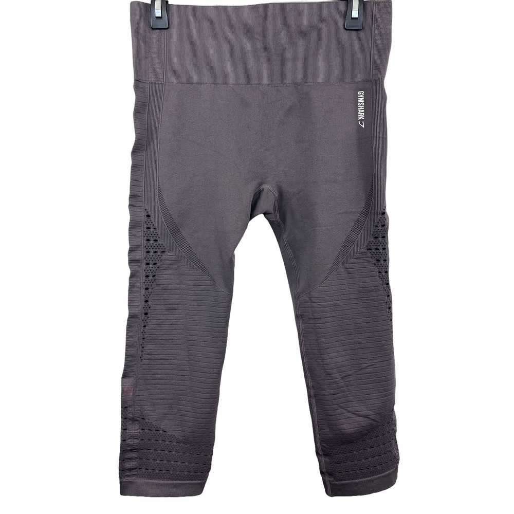 Gymshark Energy Seamless Cropped Leggings Gray Size Large